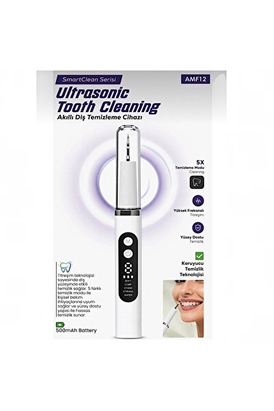 auhma AMF12 Ultrasonik Diş Temizleme Cihazı 5 Modlu Akıllı Diş Tartarı Ve Pla...