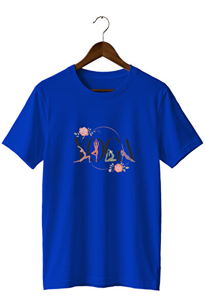 remonz Floral Yoga Printed Training T-Shirt Sports T-Shirt