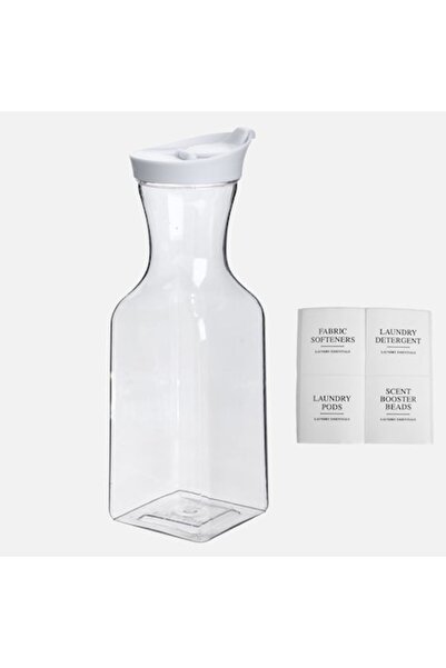 SHOPIENS Recipient pentru detergent lichid 1L, Shopiens, transparent, cu capa...