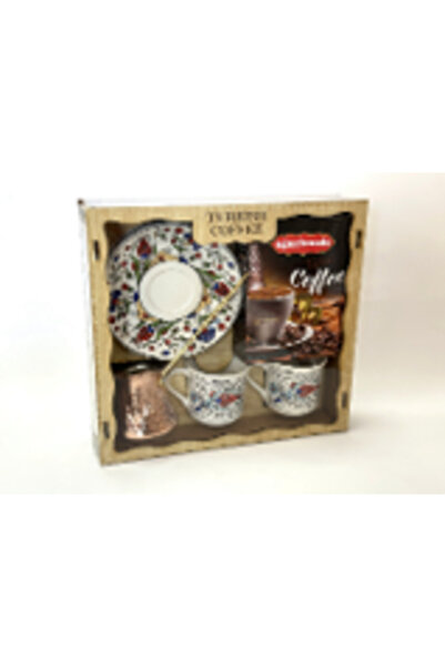 OEM Topkapi Turkish Coffee Top Bottom Set with 2 Cups and Kettle
