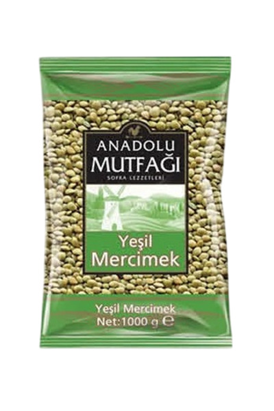ANADOLU MUTFAGI Linte Verde Naturala 1 Kg