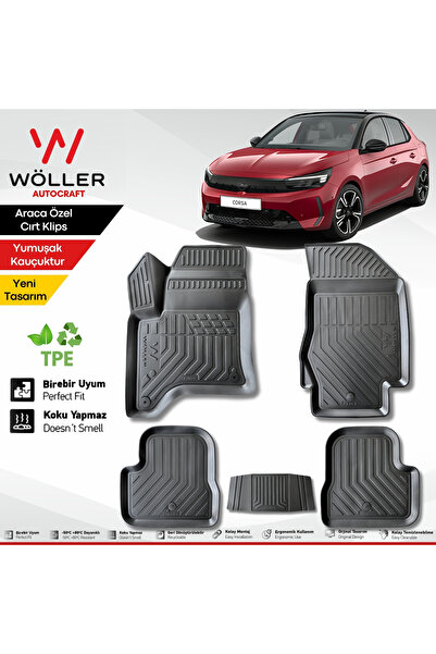 wöller Opel Corsa Paspas Hybrid 2025 Sonrası Uyumlu 3d Havuzlu Paspas