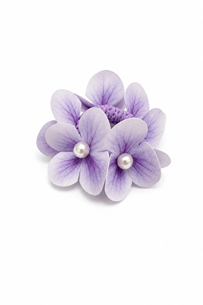 Tuysa Jewelry Orkide Lastikli Saç Tokası – İnci Detaylı Çiçek Toka