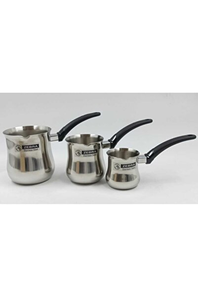 Zebra 3 Stainless Steel Rokka Set Rust Resistant 6-7.5-9 cm from Thailand
