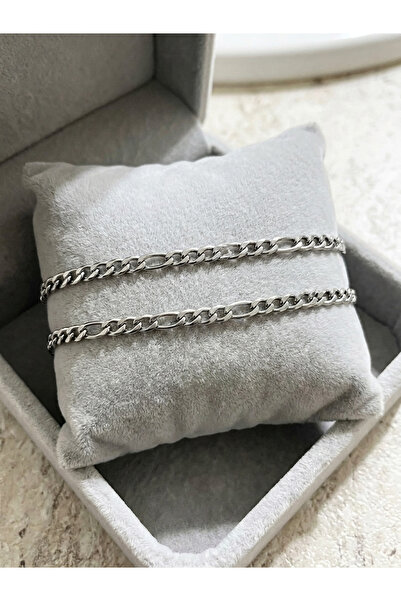 JANRA WORLD Steel Men's Bracelet Set |   Anti-Tarnish Couple Bracelet |   Lov...