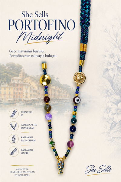 She Sells Portofino Series Special Design Long Necklace |   Midnight • Sunset...