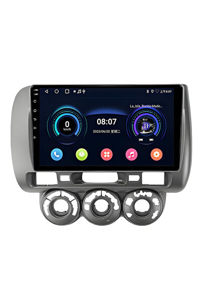 coni Honda Jazz City 2002-2008 Uyumlu Android Navigasyon Multimedya Tesla Ekr...