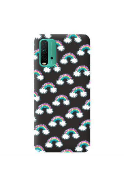 Other Xiaomi Poco M3 Cute rainbows Black Colored Silicone TPU Θήκη