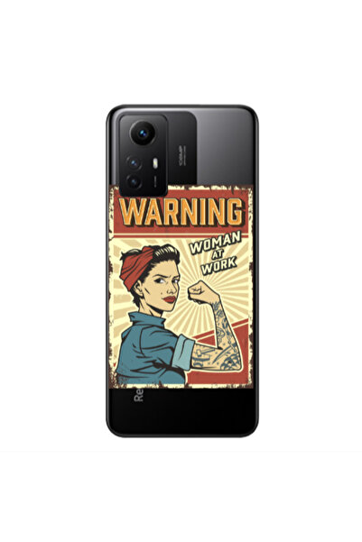 Other Xiaomi Redmi Note 12s Woman at work Transparent Silicone TPU Θήκη