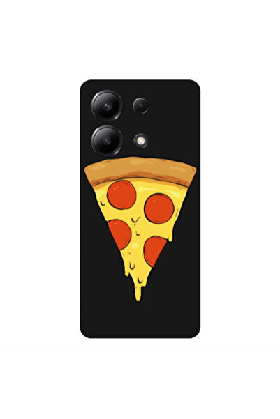 Other Xiaomi Redmi Note 13 4G Pizza Slice Black Colored Silicone TPU Θήκη
