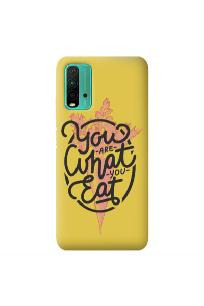 Other Xiaomi Poco M3 You are What You Eat Yellow Colored Silicone TPU Θήκη