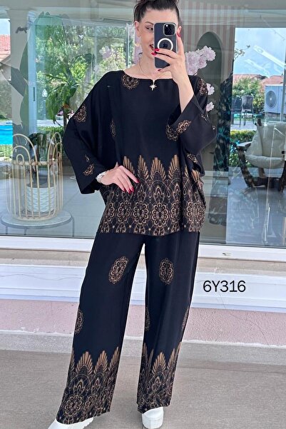 İnce Topuk Yarasa Sleeveless Viscose Set 6Y316