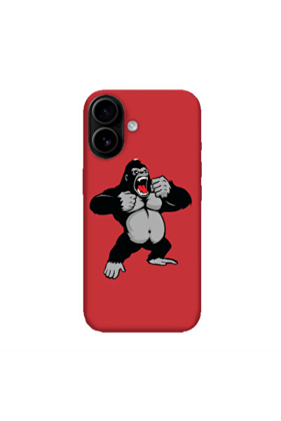 Other Apple Iphone 16 plus Angry Gorilla2 Red Colored Silicone TPU Θήκη
