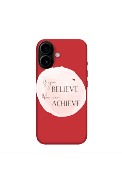 Other Apple Iphone 16 plus If You Believe Red Colored Silicone TPU Θήκη