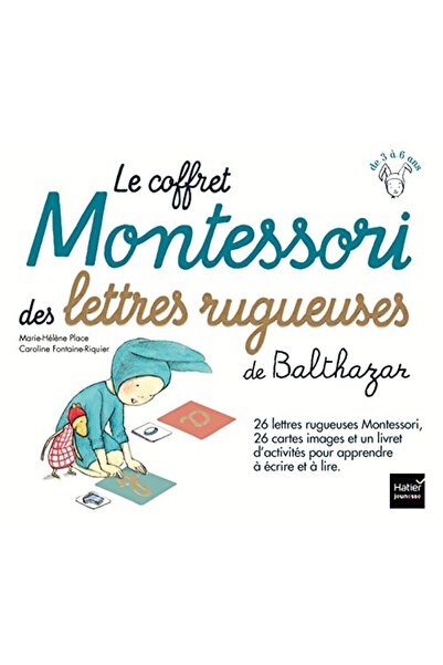 Hachette Le Coffret Montessori Des Lettres Rugueuses De Bal