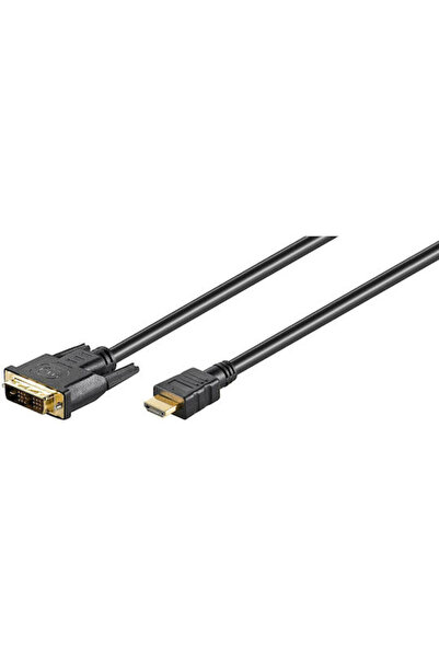 goobay 51580 2μ Καλώδιο DVI-D αρσενικό σε HDMI αρσενικό Μαύρο (51580)