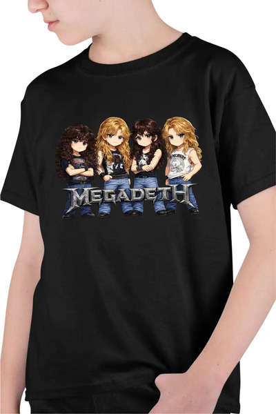 OEM Tricou Copii Baieti Megadeth Cartoon Chibi