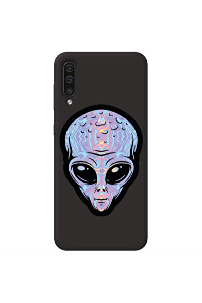Other Samsung A70 Alien Black Colored Silicone TPU Θήκη