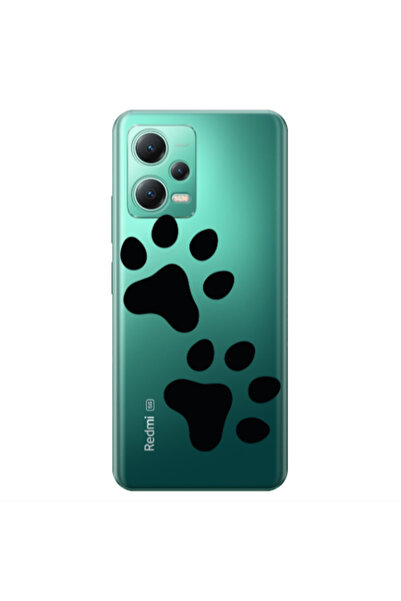 Other Xiaomi Redmi Note 12 Pro 5G Paws Transparent Silicone TPU Θήκη