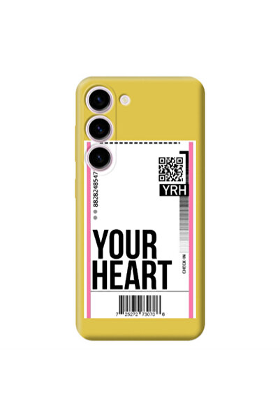 Other Samsung S23 Plus Your Heart YRH Yellow Colored Silicone TPU Θήκη