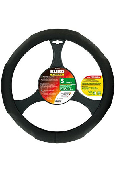 Lampa Κάλυμμα Τιμονιού Αυτοκινήτου Kuro με Διάμετρο 35-37εκ. Συνθετικό Μαύρο