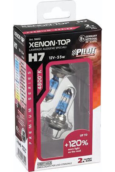 Lampa Λάμπες Αυτοκινήτου Ξένον Τοπ H7 Αλογόνου 4800K Λευκό 12V 55W 2 τεμάχια