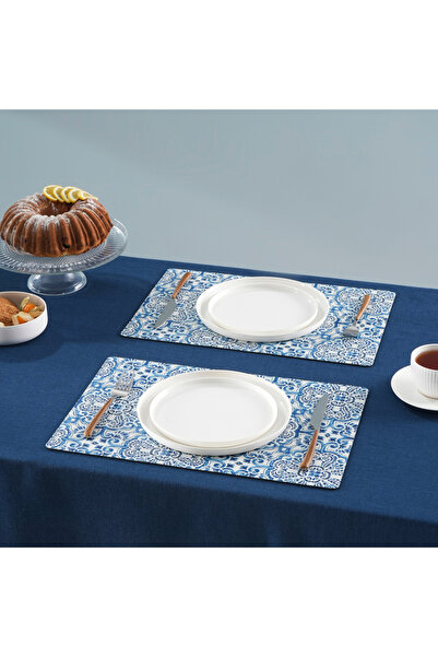 Karaca Home Petra Patterned Amerikan Servisi 2'li Set Mavi