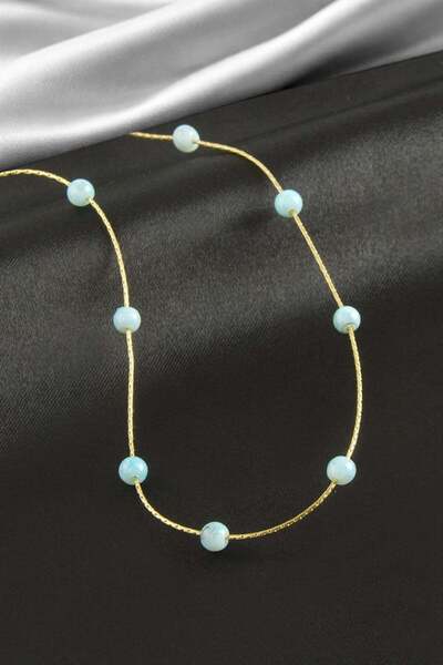 TakÇalıştır Glass Bead Chain Necklace