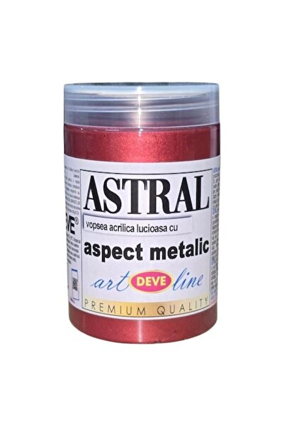 Deve Vopsea decorativă metalizată ASTRAL, DEVE, ROȘU PURPLE 200ml, roșu purpu...