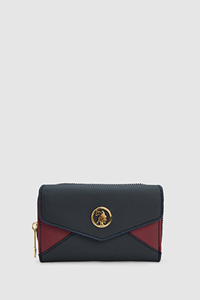 U.S. Polo Assn. Women's Navy Blue Wallet 50323285-Vr033