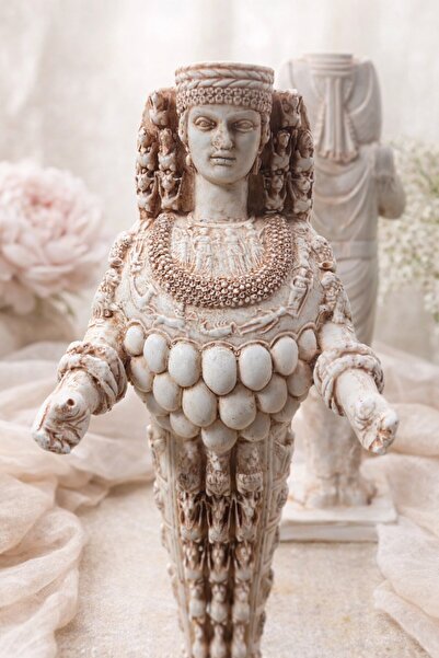imosas Artemis of Ephesus Heykeli 32 cm | Bereket Tanrıçası Dekoratif Mitoloj...