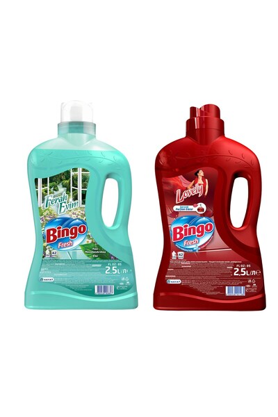 Bingo Fresh Yüzey Temizleyici 2500 ml Ferah Evim ve Lovely 2 li Set