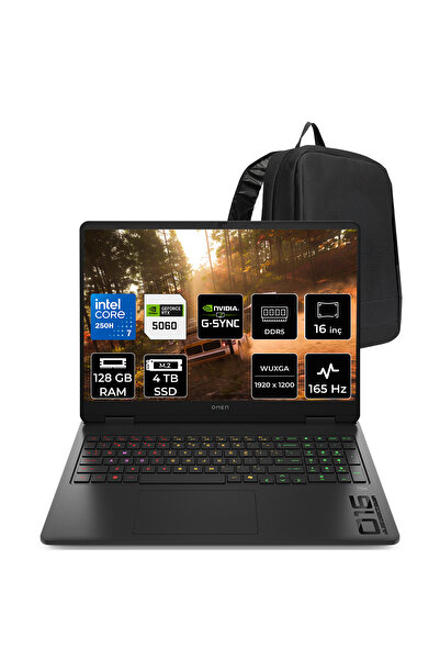 HP Omen 16 Core 7 250H RTX 5060 8GB 128GB RAM 4TB SSD 16" WUXGA 165Hz FreeDOS...