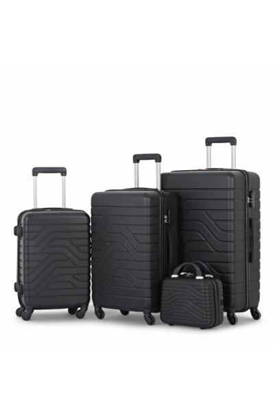 Generic 4Pcs Luggage Set with 360 Degree Universal Wheels - Static Digital Lo...