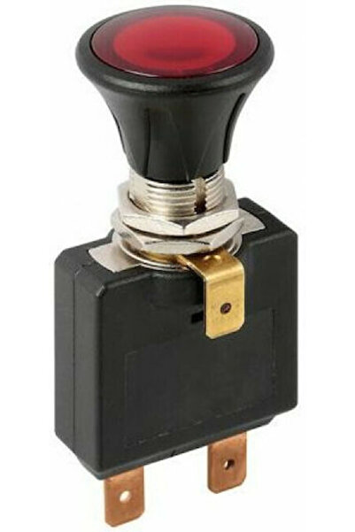 Lampa Διακόπτης Push-Pull Αυτοκινήτου On/Off LED 50A 12V-24V Γενικής Χρήσης Κ...