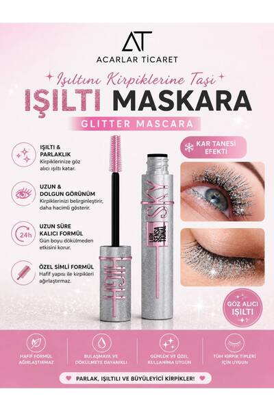 Acarlar Ticaret Diamond Elmas Işıltılı Maskara