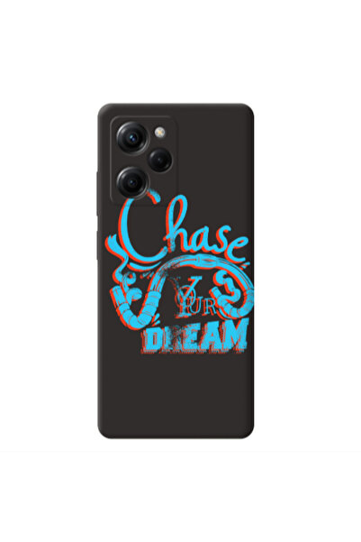 Other Xiaomi Poco X5 Pro Chase Your Dream Black Colored Silicone TPU Θήκη