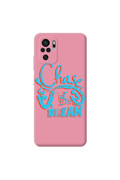 Other Xiaomi Redmi Note 10S Chase Your Dream Pink Colored Silicone TPU Θήκη