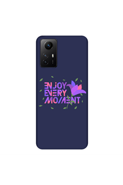 Other Xiaomi Redmi Note 12s Enjoy Every Moment Dark blue Colored Silicone TPU...