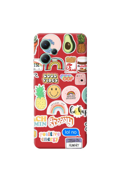 Other Xiaomi Redmi Note 12 Pro 5G Good vibes Red Colored Silicone TPU Θήκη