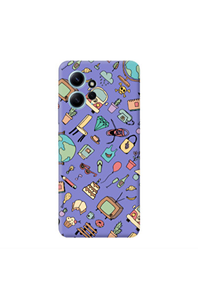 Other Xiaomi Redmi Note 12 4G Best buds Purple Colored Silicone TPU Θήκη