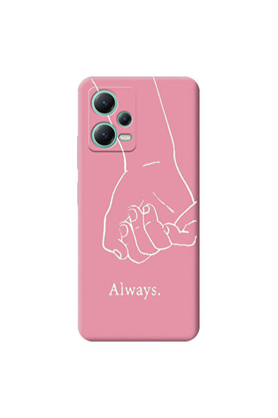 Other Xiaomi Redmi Note 12 Pro 5G Always Pink Colored Silicone TPU Θήκη