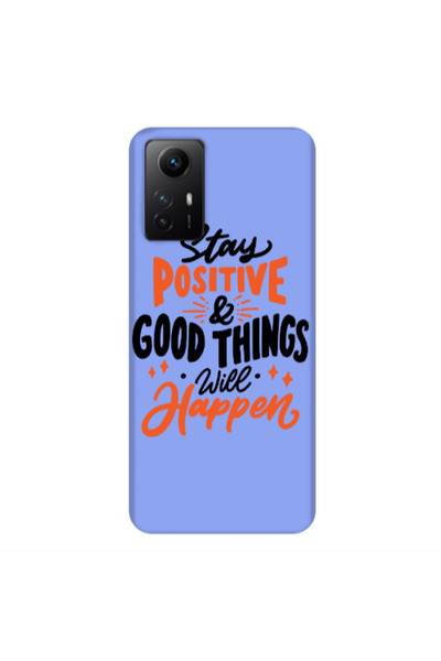 Other Xiaomi Redmi Note 12s Stay Positive Light Purple Colored Silicone TPU Θήκη