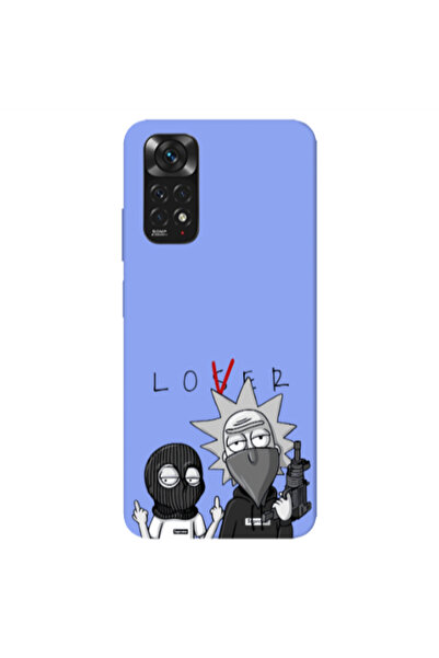 Other Xiaomi Redmi Note 11 4G Rick Loser Light Purple Colored Silicone TPU Θήκη