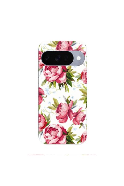 Other Google Pixel 10 Pink Roses Transparent Silicone TPU Θήκη
