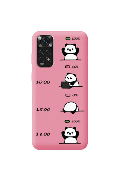 Other Xiaomi Redmi Note 11 4G My situation at work Pink Colored Silicone TPU ...