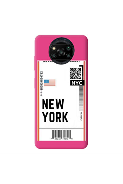 Other Xiaomi Poco X3 /X3 Pro New York NYC Fuchsia Colored Silicone TPU Θήκη