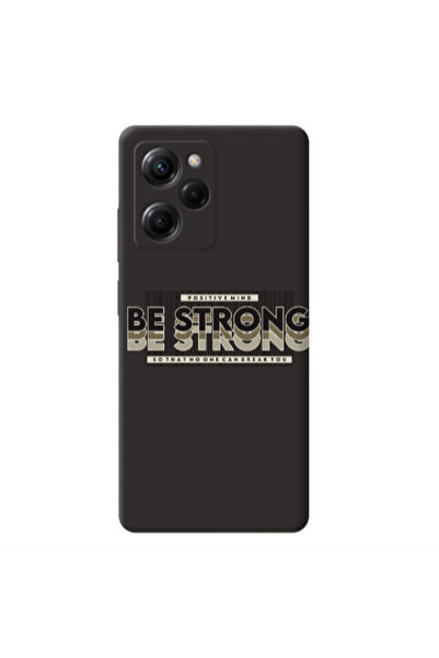 Other Xiaomi Poco X5 Pro Positivemind Black Colored Silicone TPU Θήκη