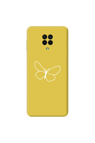 Other Xiaomi Redmi Note 9 Pro butterfly Yellow Colored Silicone TPU Θήκη