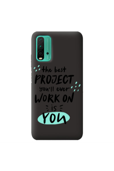 Other Xiaomi Poco M3 The Best Project Black Colored Silicone TPU Θήκη